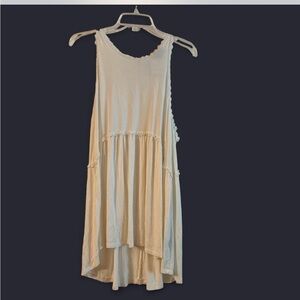 POL white High Low shirt